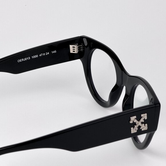 Off-White STYLE 13 Eyeglasses – Black Frame Blue Light | Model OERJ013 1000 - Picture 8 of 10